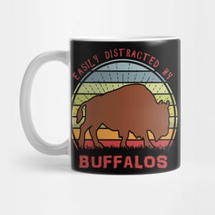 Easily Distracted By Buffalos Mug